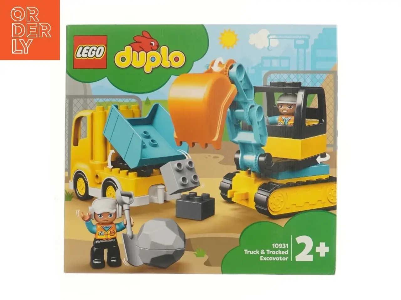 Billede 1 - LEGO Duplo lastbil og gravemaskine fra Lego (str. 26x9,5x28 cm)
