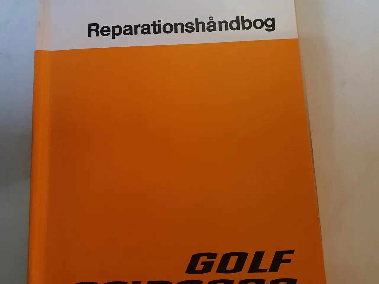 Billede 1 - VW Scirocco og Golf - Original dansk VAG rep.bog