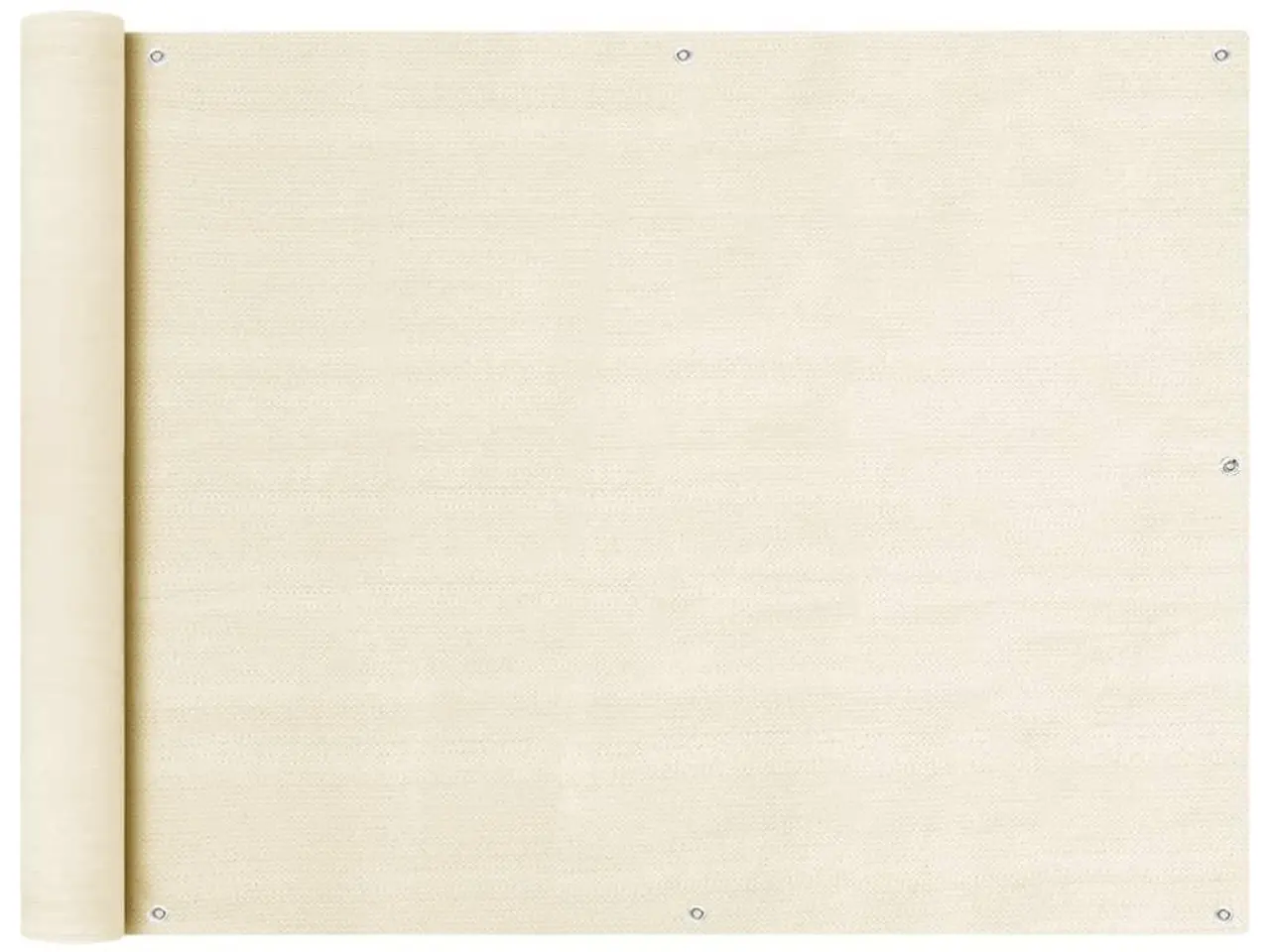 Billede 1 - Altanafskærmning 90x600 cm HDPE cremefarvet