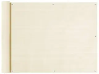 Altanafskærmning 90x600 cm HDPE cremefarvet