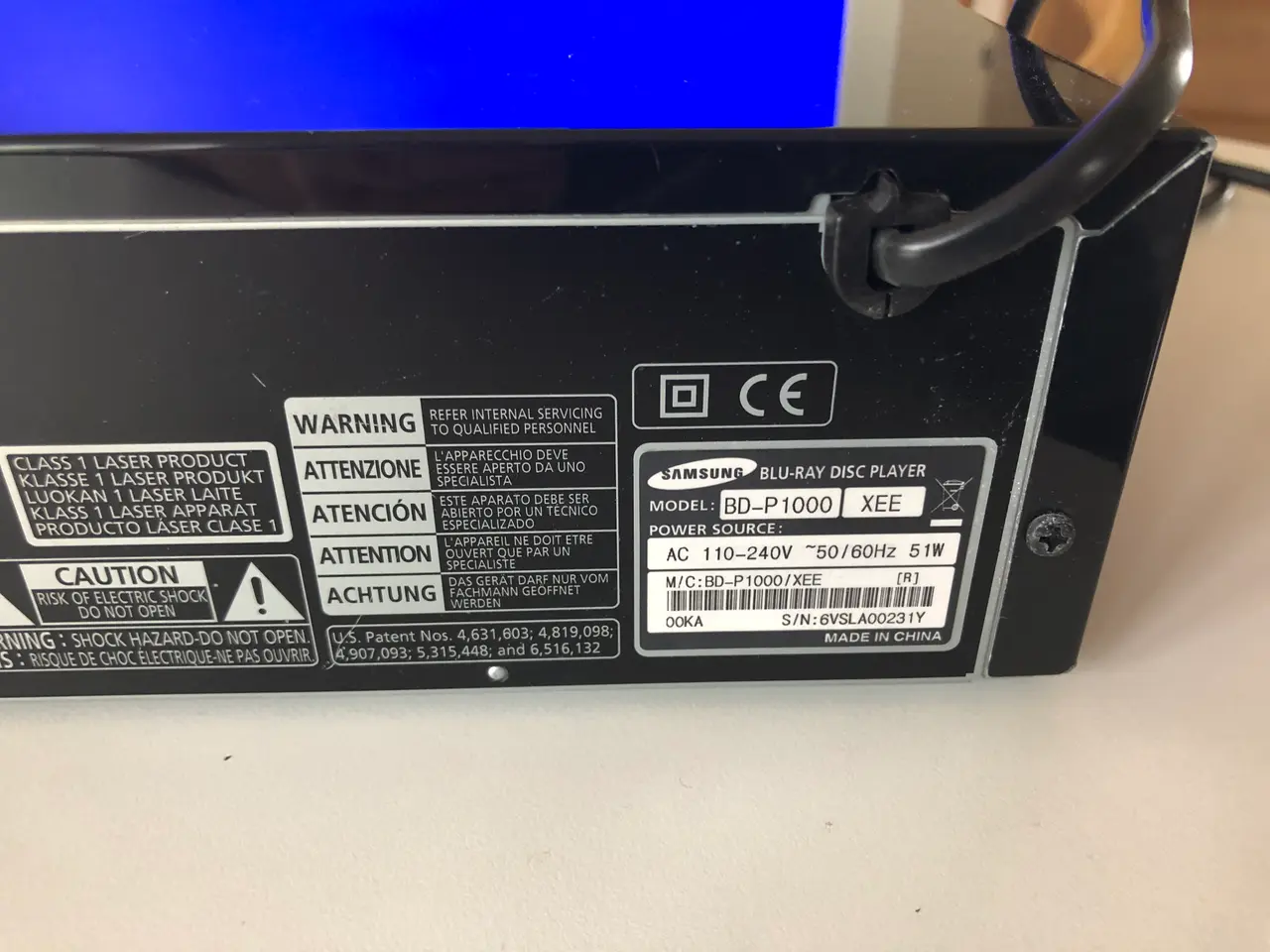 Billede 14 - Samsung BluRay model BD-P1000, XEE