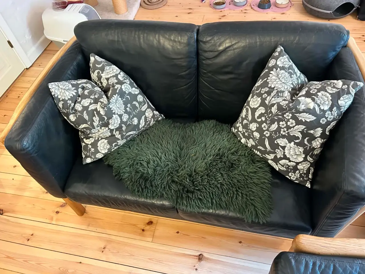 Billede 1 - Lædersofa