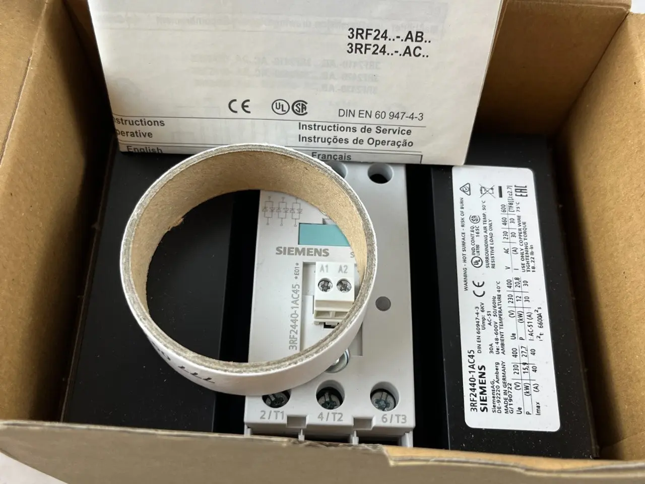 Billede 7 - Siemens 3RF2440-1AC45 Solid State kontaktor 40A