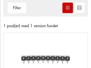 Stålsøm til sømpistol