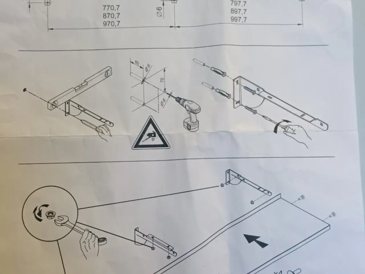 Billede 3 - Hylde i Rustfrit stål. Hylde