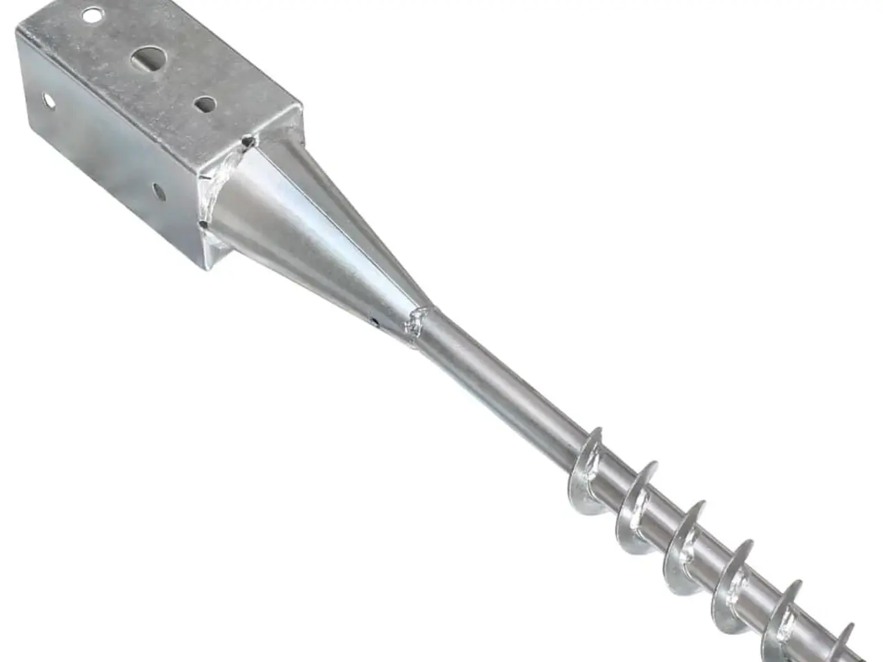 Billede 4 - Jordpløkker 6 stk. 7 x 7 x 56 cm - galvaniseret stål