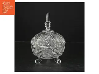 Dekorativ krystal bonbonniere(str. Ø 11,5 cm) (str. Ø 11,5 cm)