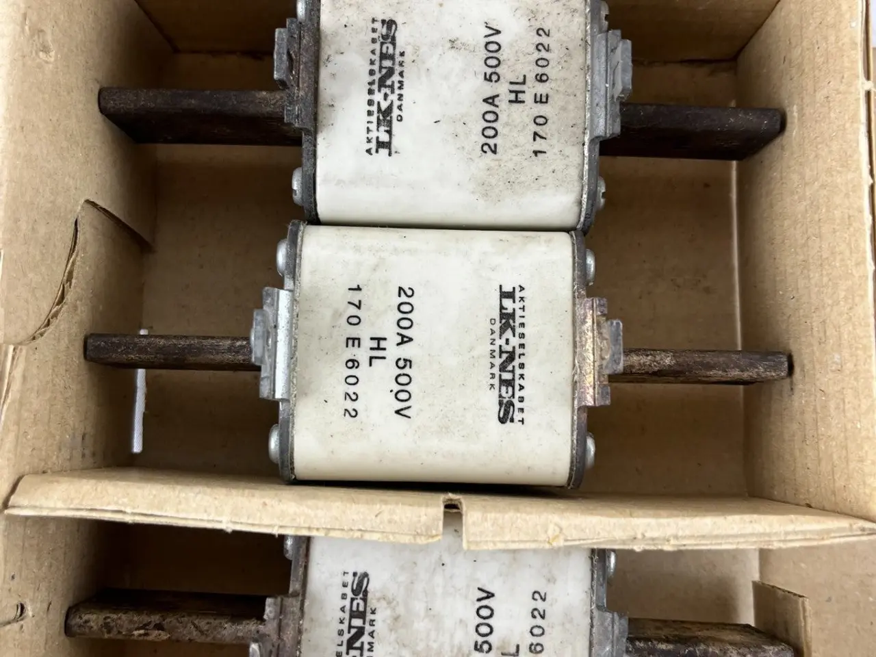 Billede 5 - 4x LK‑NES 170E6022 200A 500V HL Cartridge Fuses 2