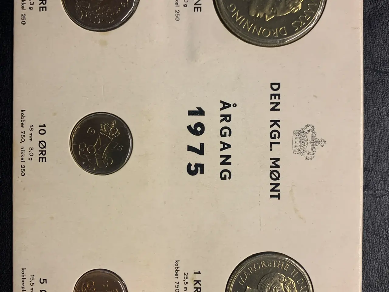 Billede 1 - Møntsæt 1975 fra Den Kgl.Mønt