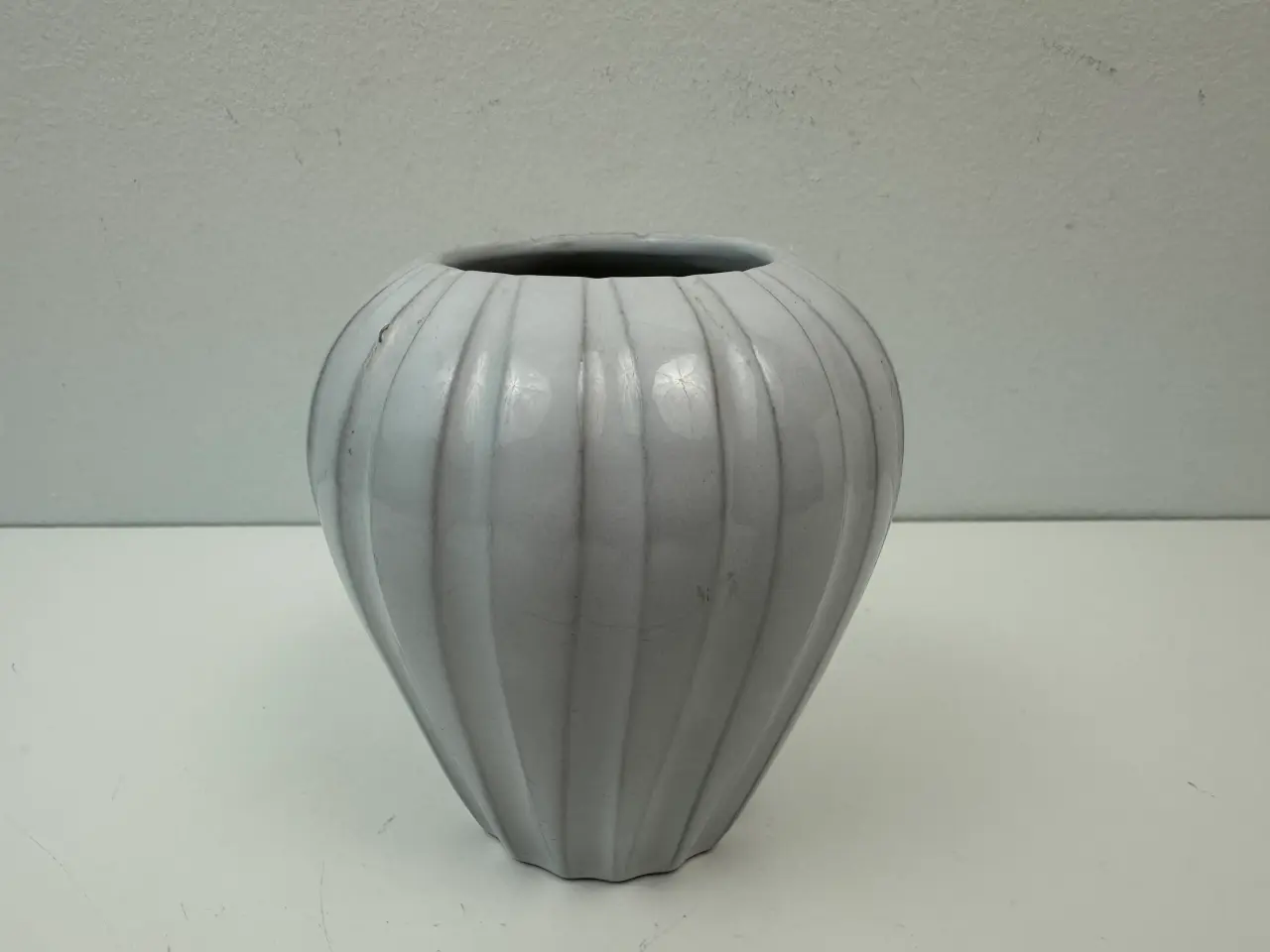 Billede 1 - Ældre 'Eslau' vase, Riflet design.