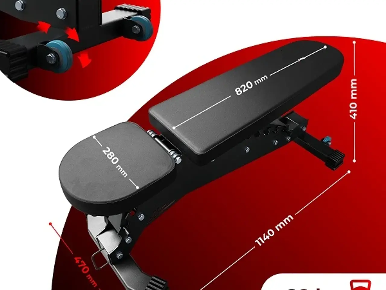 Billede 7 - Strong Bænk NEW!!! Wheels Regulation