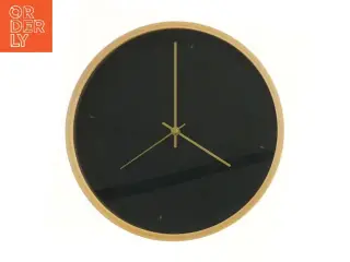 Vægur med sort urskive fra Søstrene Grene (str. Ø 26,5 cm)
