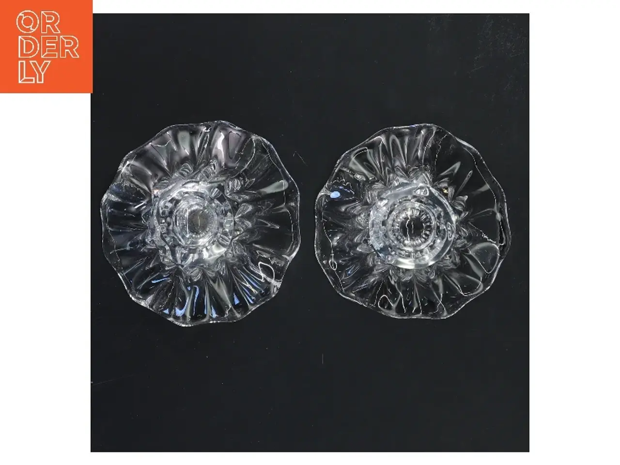 Billede 2 - Glas lysestager (str. 11 cm)