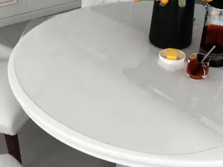 Bordbeskytter Ø 120 cm 1,6 mm PVC transparent