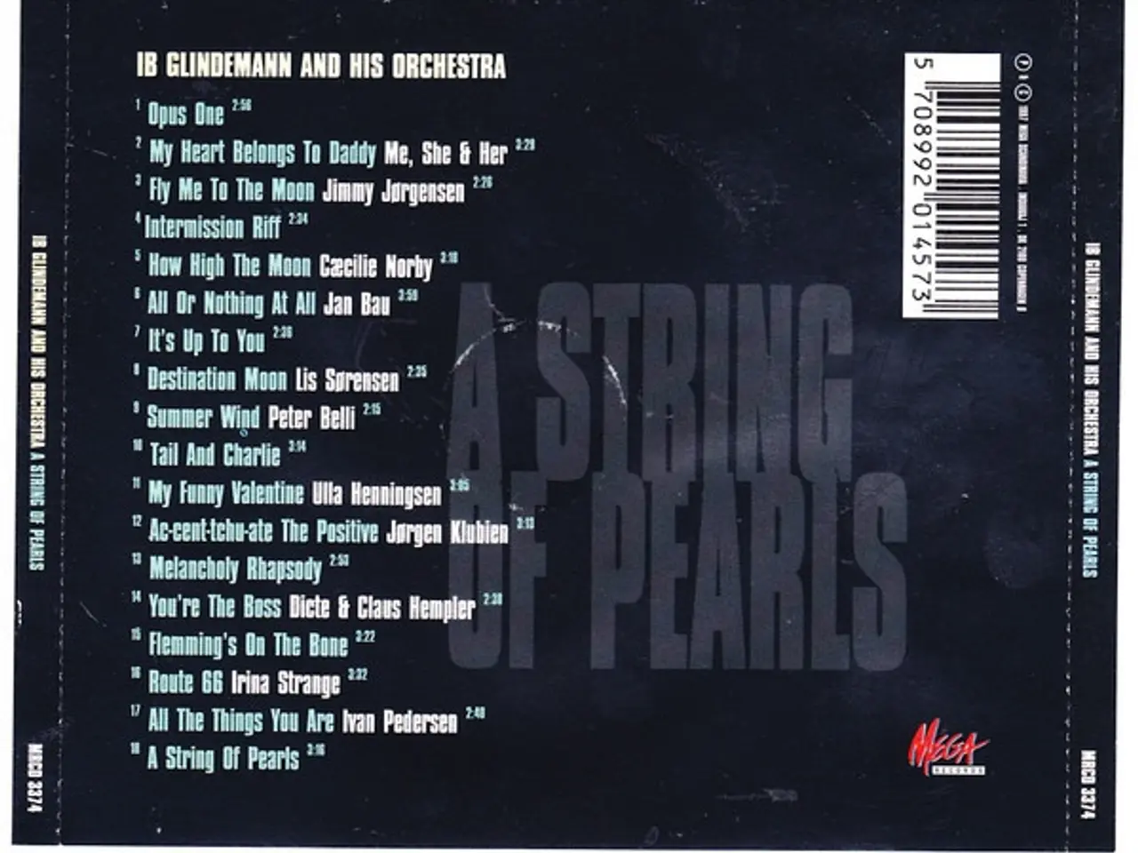Billede 2 - Ib Glindemann And His… – A String Of Pearls – CD