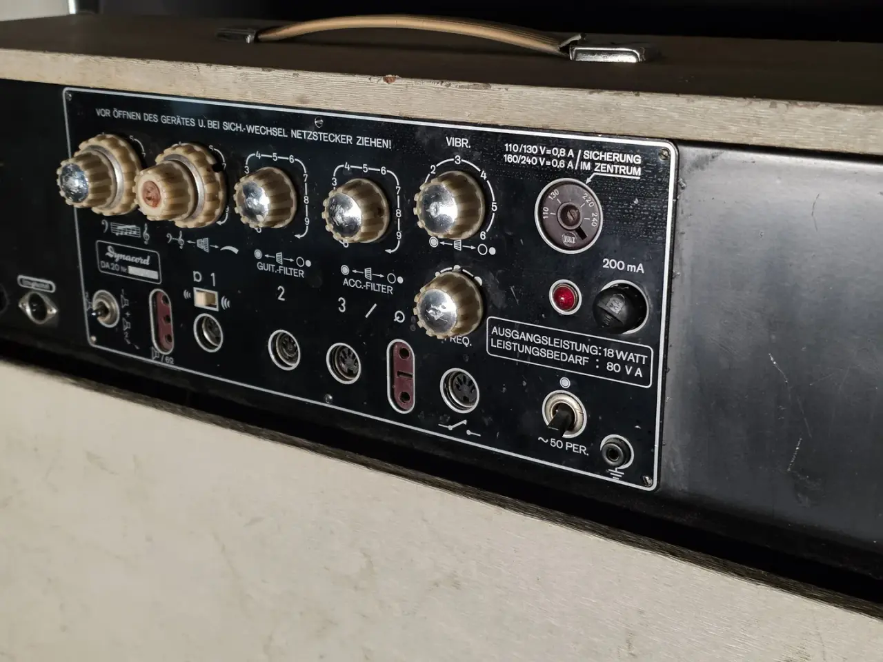 Billede 5 - Vintage Dynacord DA 20 rørforstærker – fungerer