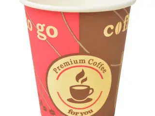 Engangskaffekrus papir 240 ml (8 oz) - 1000 stk.