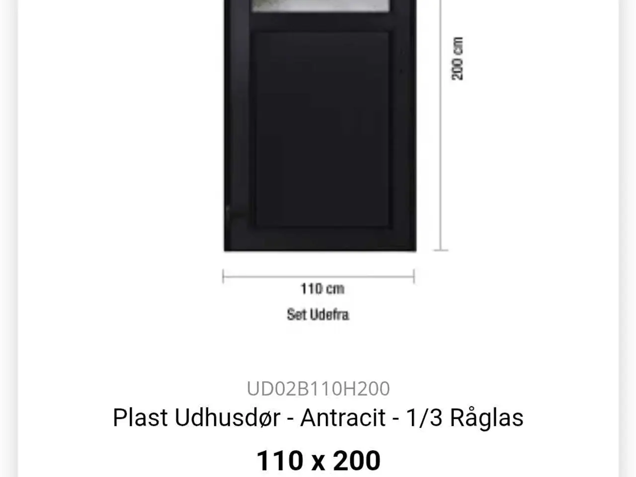 Billede 4 - Udhus dør