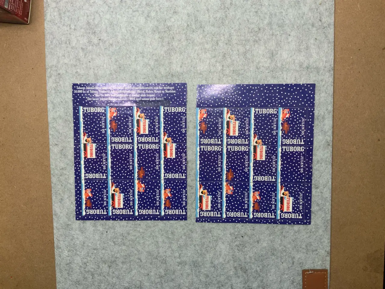 Billede 1 - Tuborg julemærke fra 1995. 
