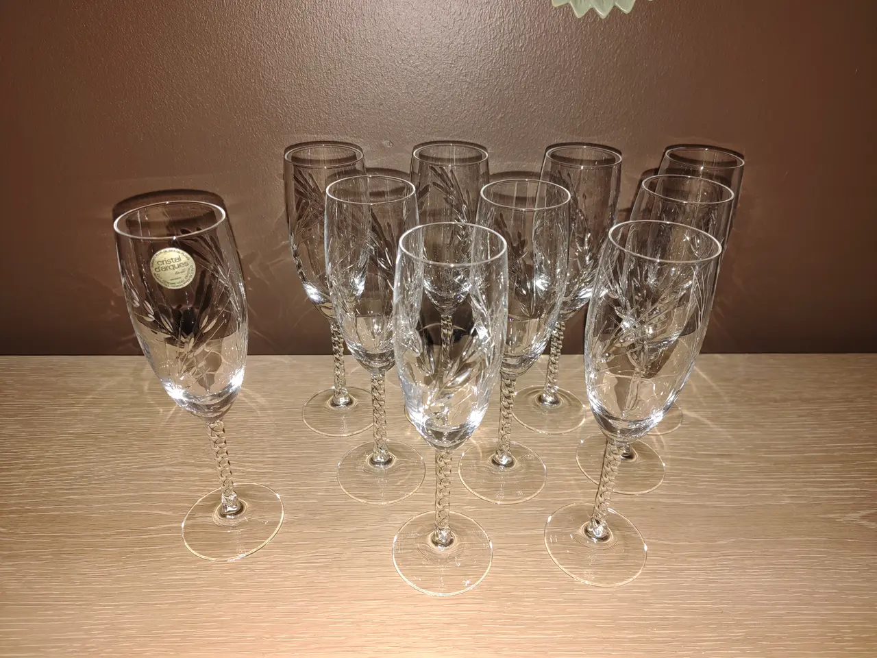 Billede 3 - Flotte Cristal d'Arques champagneglas