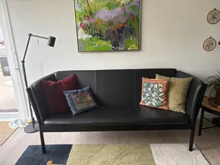 J149 Erik Jørgensen sofa FDB, mål i teksten.