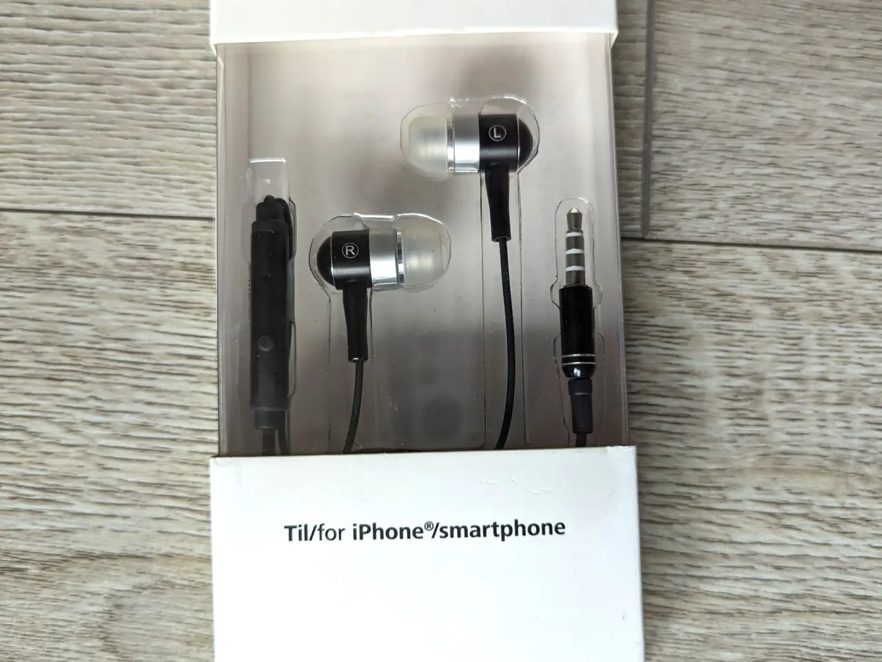 Billede 1 - Høretelefoner med mikrofon til iphone smartphone *
