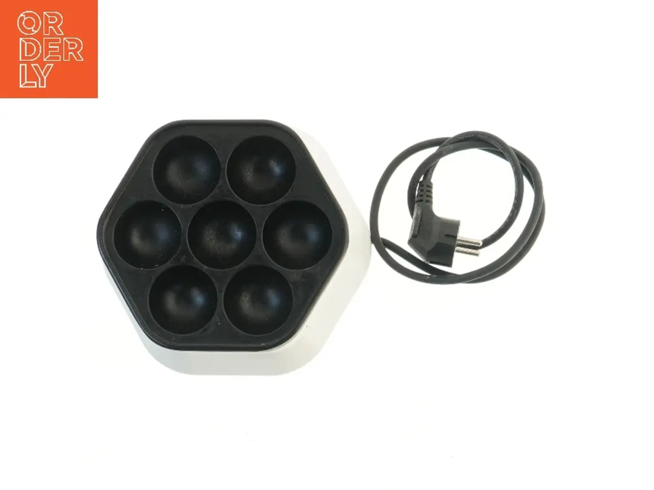 Billede 2 - Elektrisk æbleskiveapparat fra OBH (str. 21x7 cm)