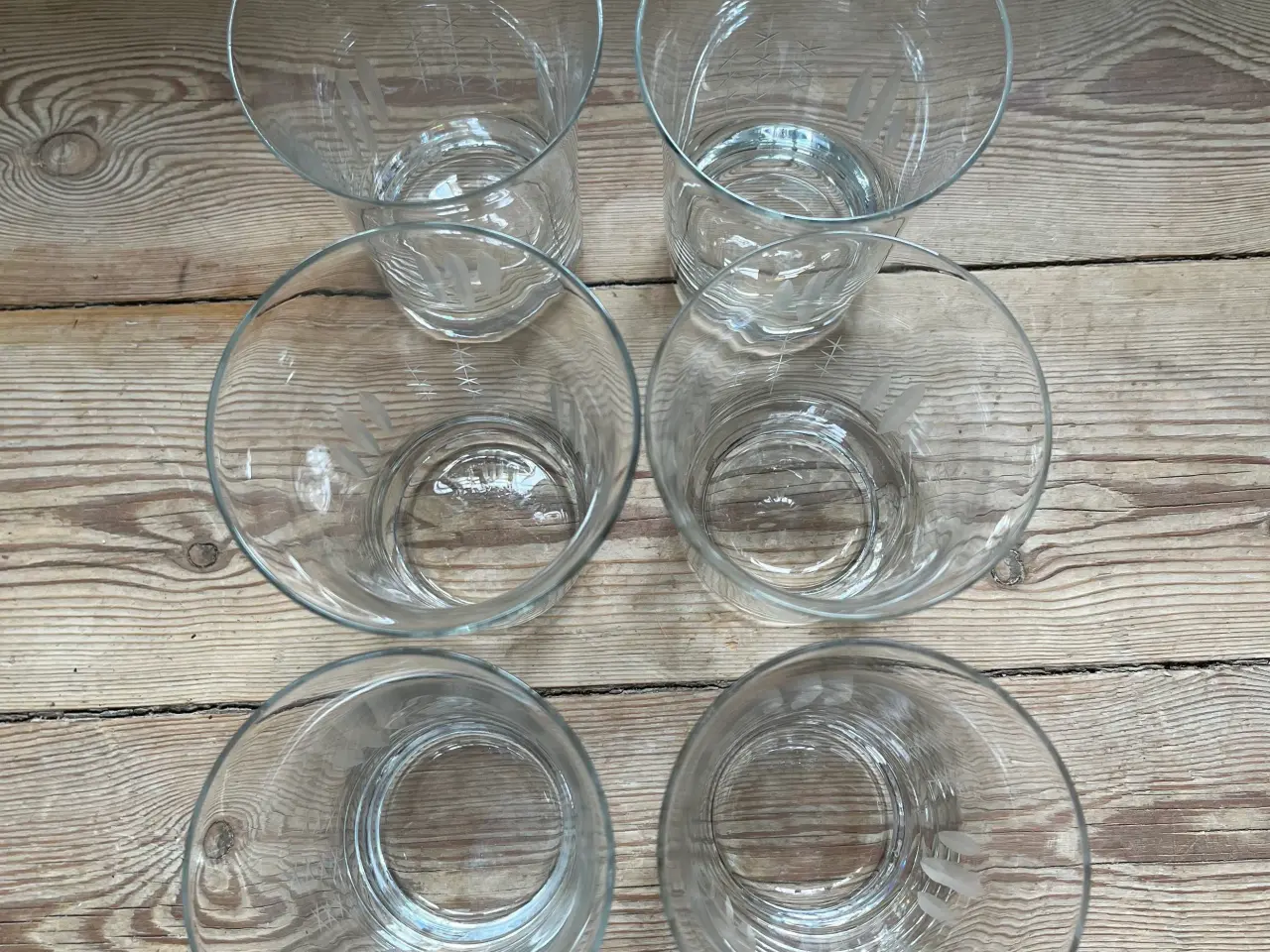 Billede 4 - 6 Nordlys ølglas / vandglas, lyngby glasværk