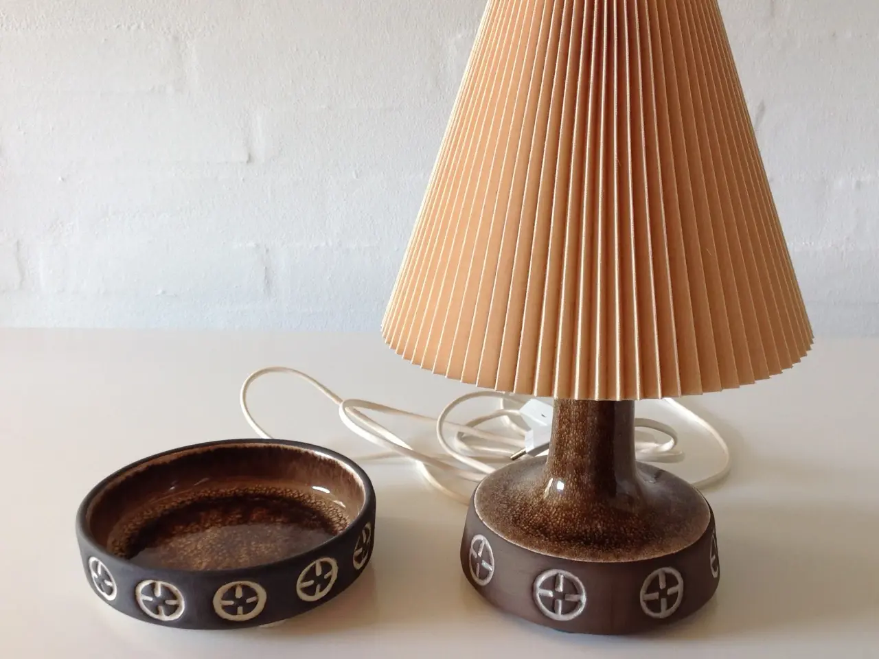 Billede 1 - Bordlampe incl. skål