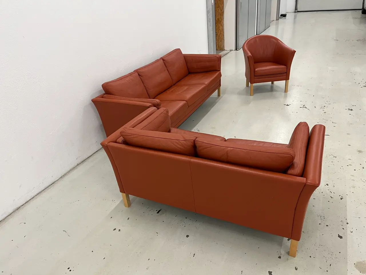 Billede 8 - Mogens Hansen MH2225 3+2,5 Pers. Med Gefion læder.