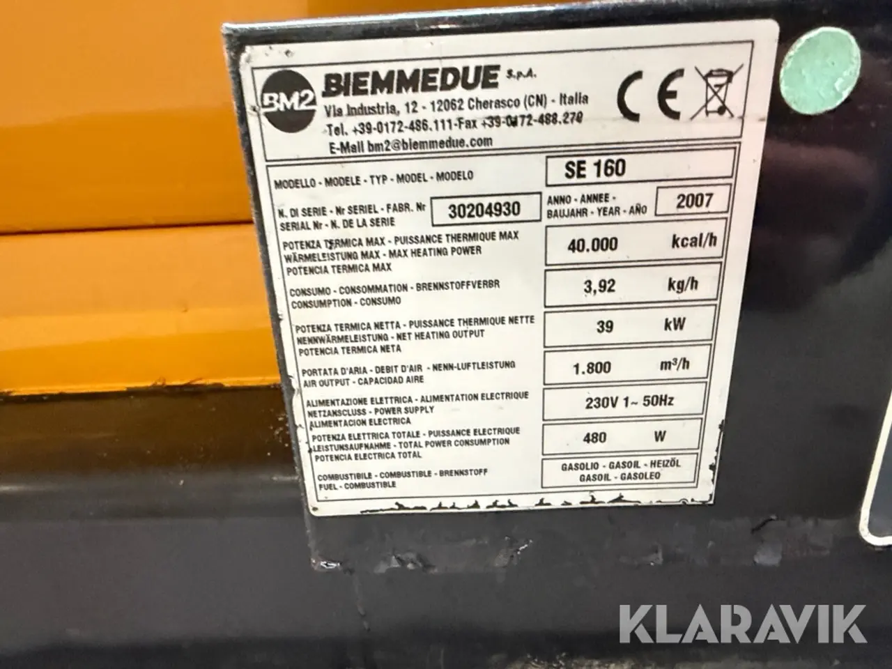 Billede 12 - Varmekanon Oklima SE 160