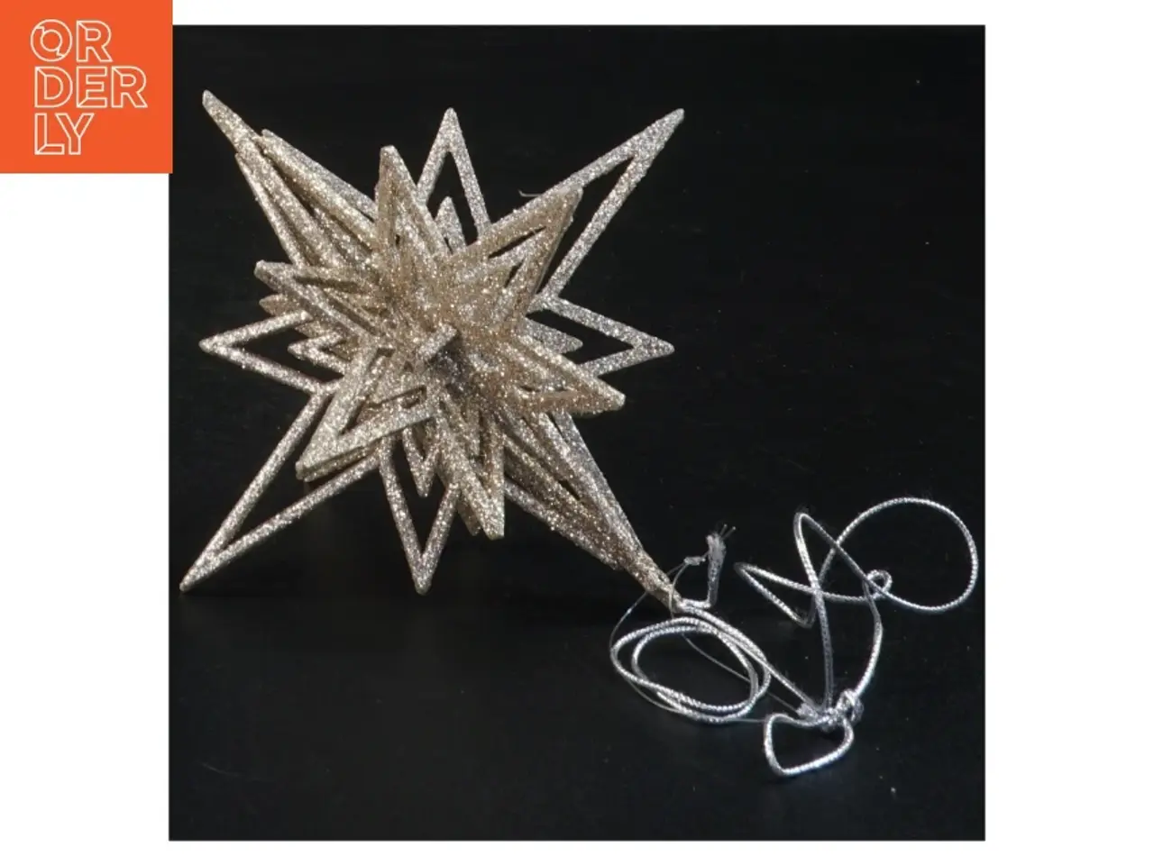 Billede 2 - Glitrende stjernedekorationer (12 stk) (str. 13 cm)