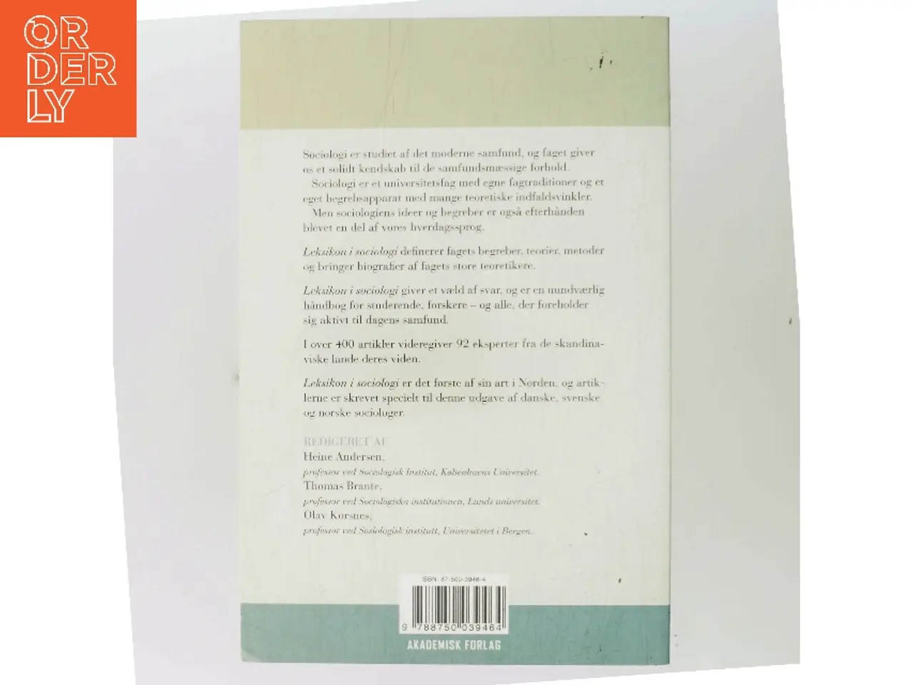 Billede 3 - Leksikon i sociologi (Bog)