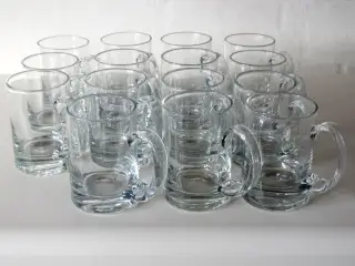 9 flotte mundblæste ølkrus