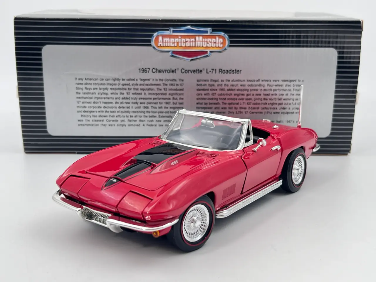 Billede 1 - 1967 Chevrolet Corvette L-71 1:18 Super flot