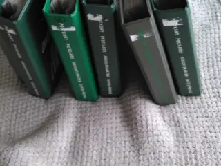 Postkortmapper. 6 postkortmapper med 50 plasticlom