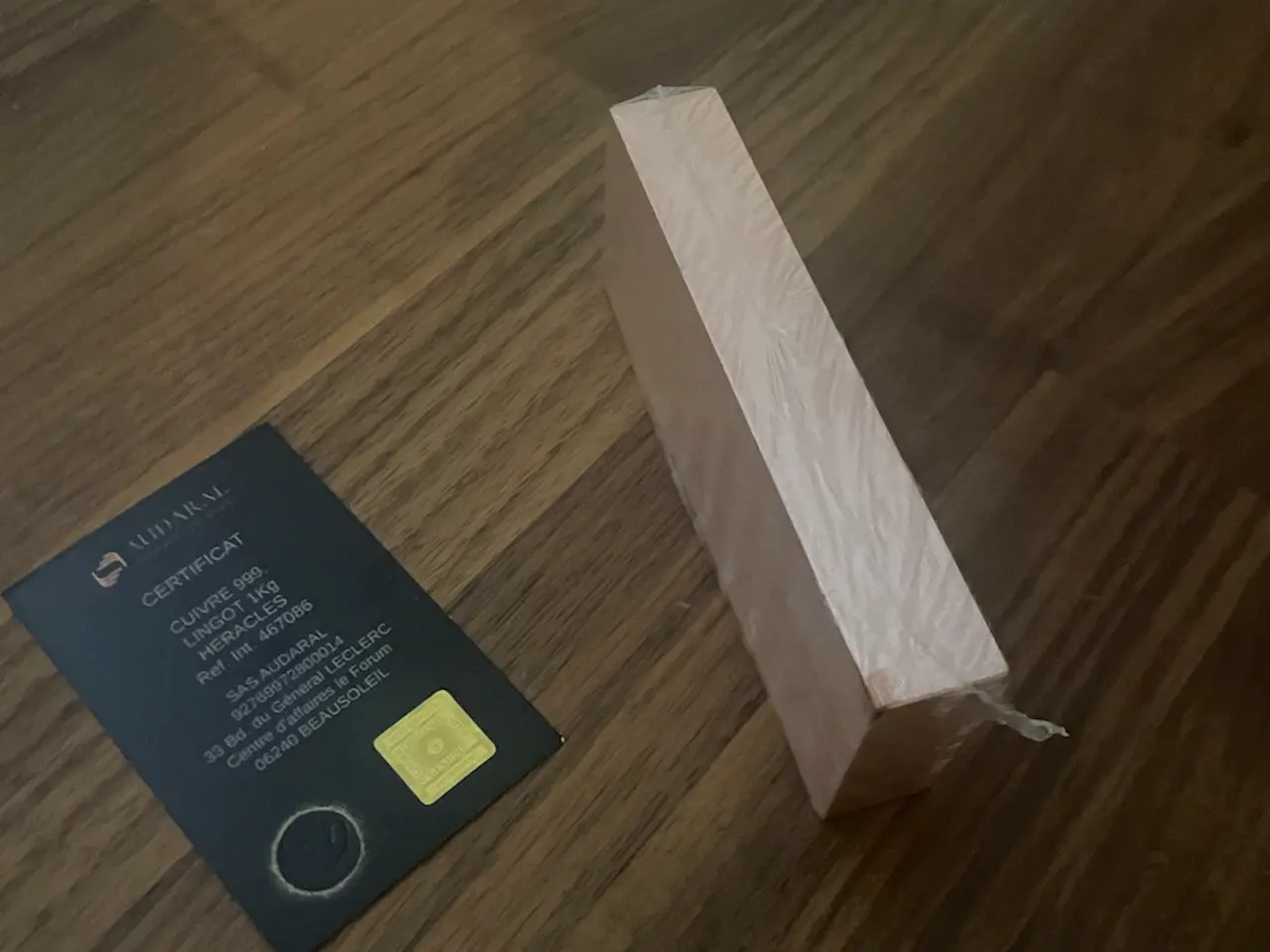 Billede 2 - Kobberbar 1kg