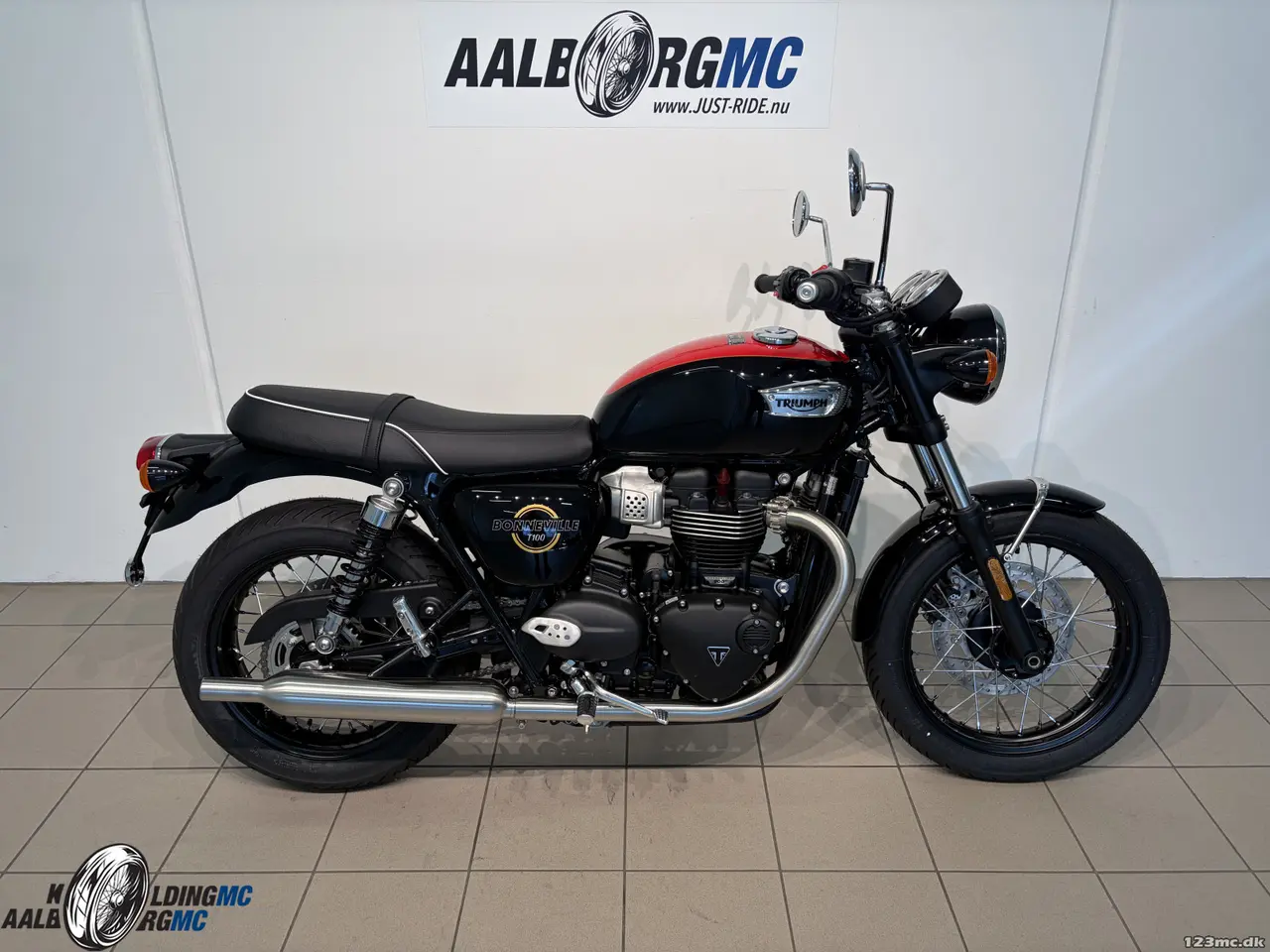 Billede 1 - Triumph Bonneville T 100 Jet Black / Diablo Red