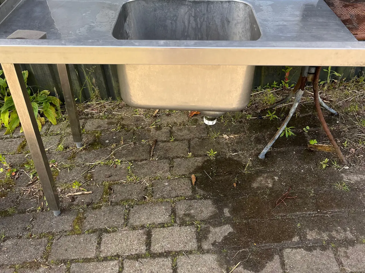 Billede 3 - Stål bord med vask
