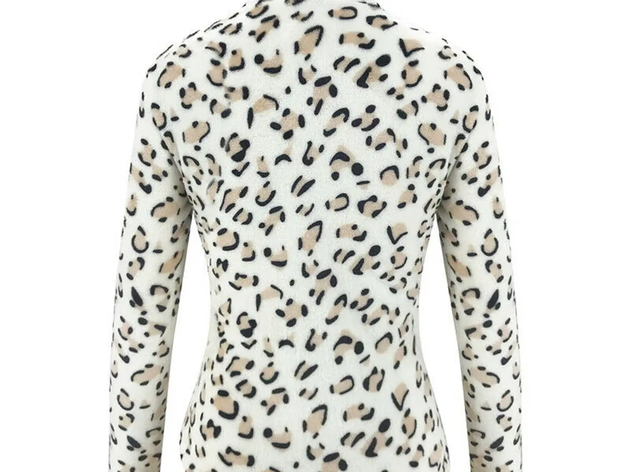 Billede 3 - Trøje m. Leopard print- Fleease /med lynlås.