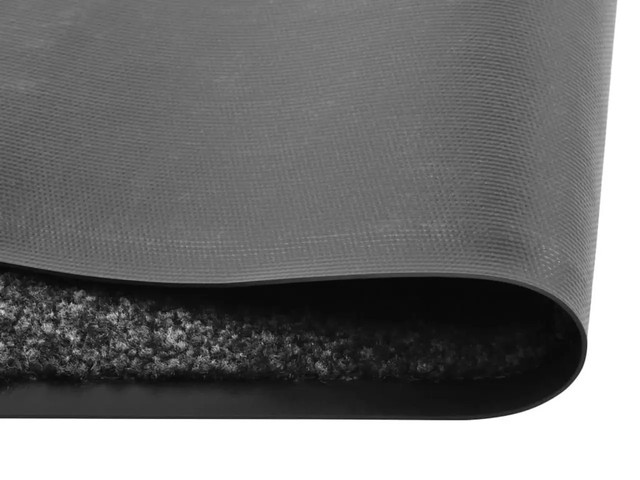 Billede 3 - Vaskbar dørmåtte 60×90 cm - sort, indendørs/udendørs