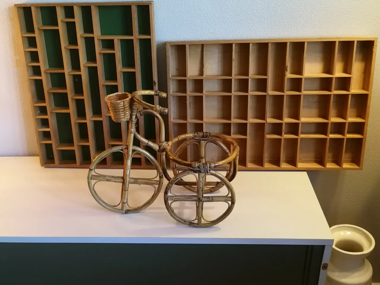 Billede 1 - Bambus cykel og "sættekasser"