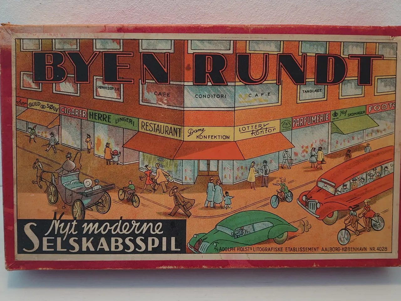 Billede 3 - "Byen Rundt" Vintage spil fra Adolph Holst nr.4028