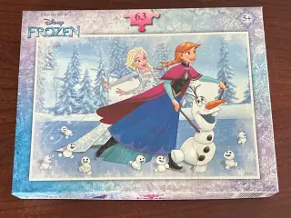 Disney Frozen puslespil, 63 brikker