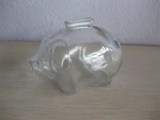 Ældre glas sparegris ;-)