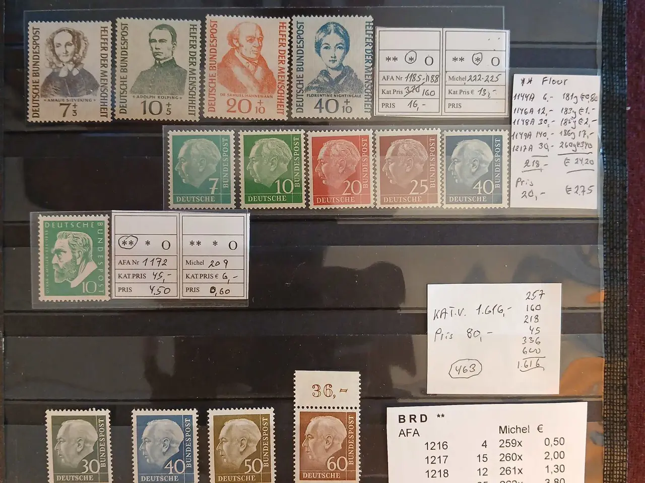 Billede 1 - Vesttyskland (463) Postfriske sjældne frimærker.