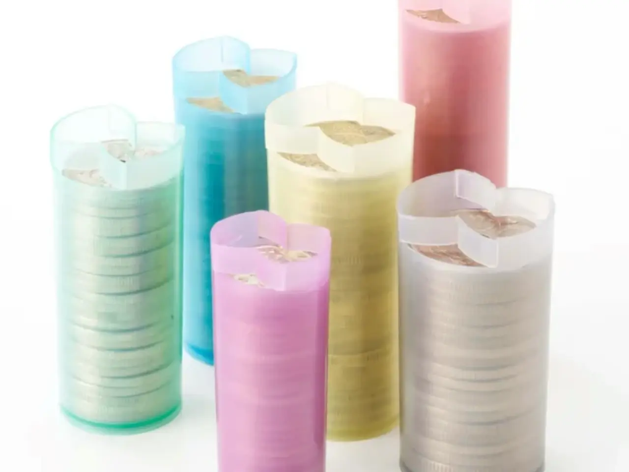 Billede 3 - Mønttutter, møntrør - 150 stk assorteret