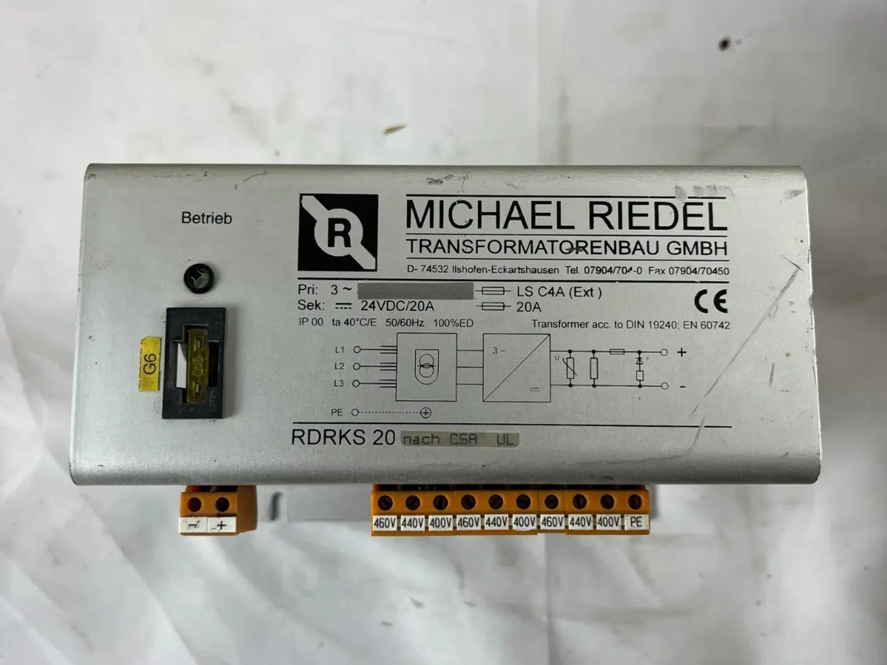 Billede 2 - Michael Riedel RDRKS 20 24VDC 20A strømforsyning