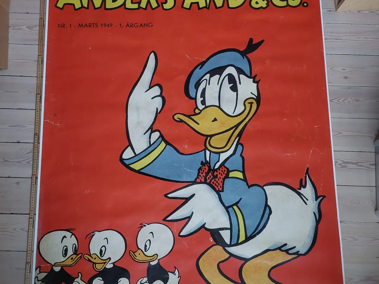 Billede 1 - GIGANTISK Anders And nr.1 jubilæumsplakat 118x174
