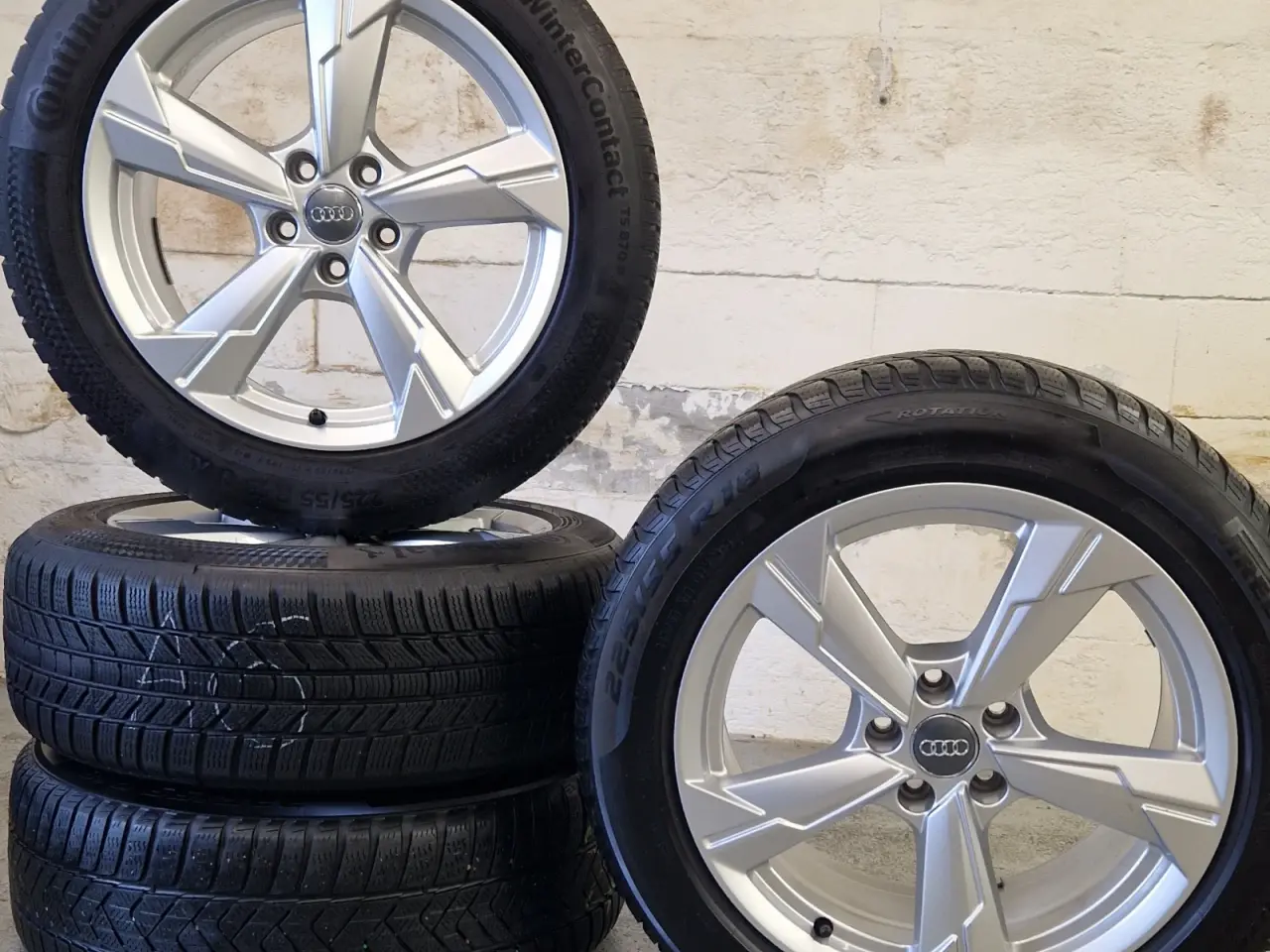 Billede 2 - AUDI A4/A5/A6/A7 ORIGINAL ALUFÆLGE MED VINTERDÆK 